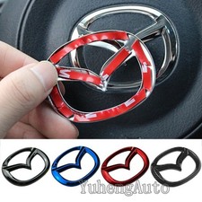 1 Stück Edelstahl Mazda Emblem - Lenkradabzeichen für 3/CX-5/CX-30