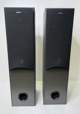 Vintage Pair Of Sony SS-MF315 Tower Speakers Tested  Working SEE VIDEO 