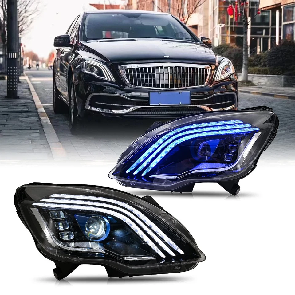Conjunto de faros LED delanteros para Benz W251 Clase R R300 R350 2010-2017 DRL Foto 4 de 4