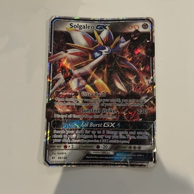 Solgaleo GX 89/149 Jumbo Cards Holo MISS PRINT (no HP) REALLY BEAT UP