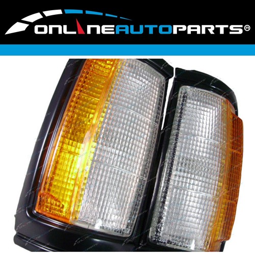 LH+RH Front Corner Lights Pair for Mitsubishi Triton Ute ME-MJ 1986-1996 L+R Set - Picture 2 of 4