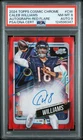 2024 Topps Cosmic Chrome RED Caleb Williams Red Autograph /5 PSA 8