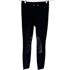 Ralph Lauren Black Ponte Jodhpur Skinny Pants Sz XS NWT Equestrian Riding