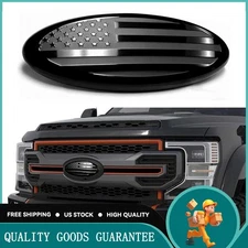 9''For Ford F150 Flex Accessories FRONT grill Tailgate US Flag Oval Emblem Badge