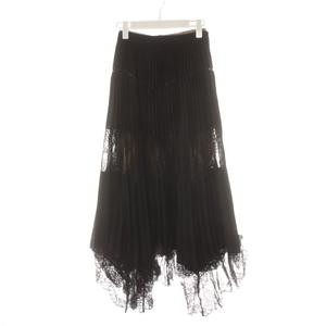 Ameri VINTAGE Lace Sandwich Long Flare Skirt Blac… - image 7