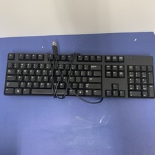 USED DELL SK-8175 WIRED USB KEYBOARD BLACK.FOR HOME AND OFFICE USE