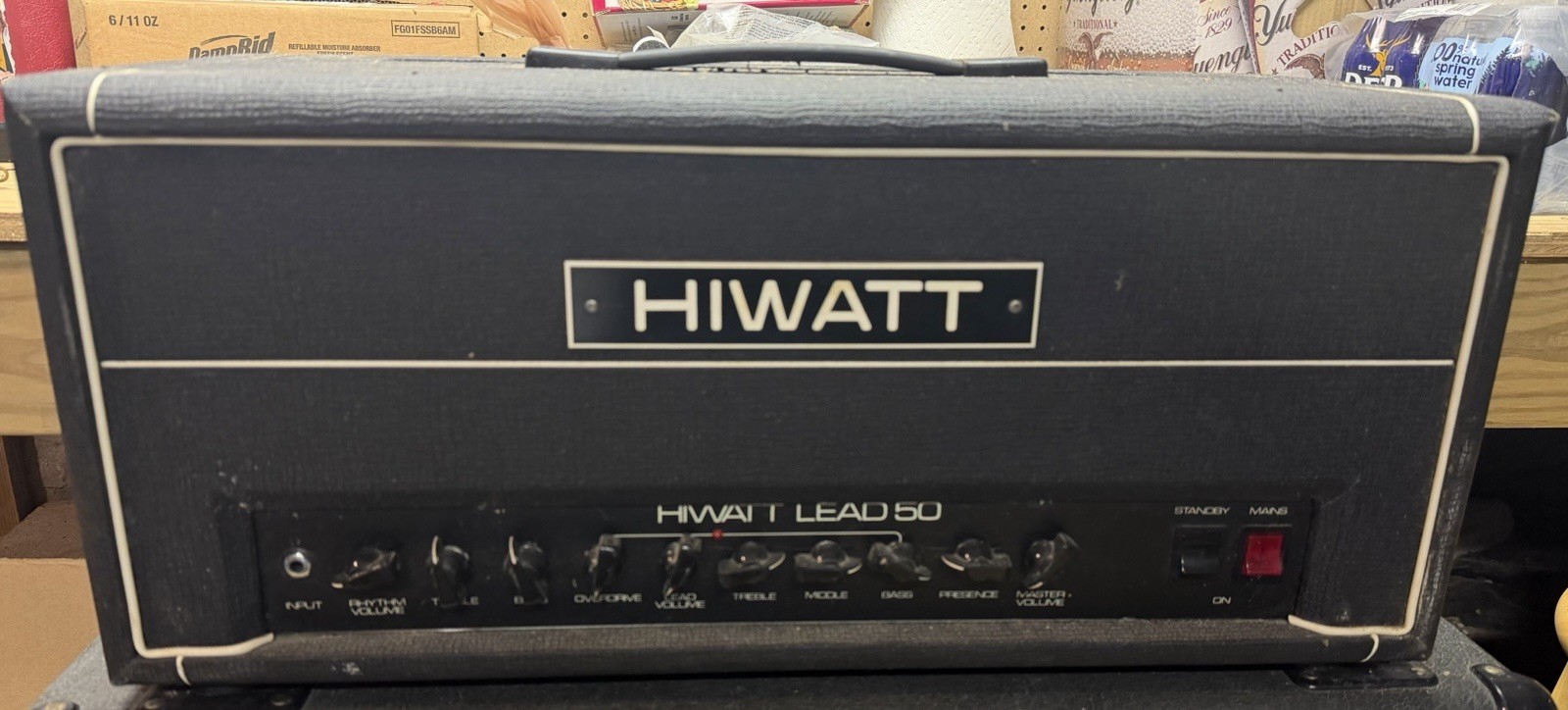 Used Hiwatt Lead 50 head + Fender footswitch