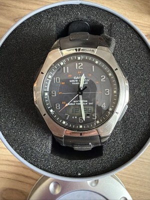 Casio WVA-620 Wave ceptor solar Funk Vintage Uhr Herren