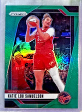 Katie Lou Samuelson 2024 Panini Prizm WNBA Green Prizm Card-128 Indiana Fever