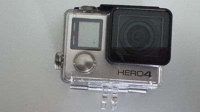 GoPro HERO4 Action Camera - plus snake river handle, color lenses, battery, mic