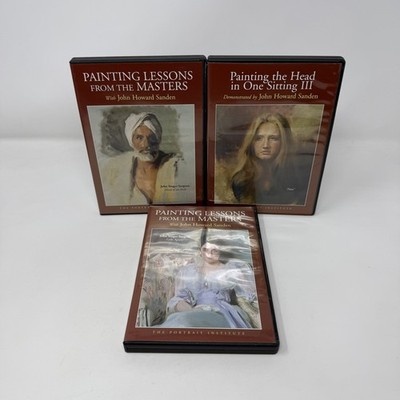 John Howard Sanden Painting Lessons (4 DVD Set) The Head III Of Arab Lady Agnew
