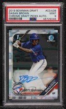 2019 Bowman Draft Chrome Pick Dasan Brown #CDA-DB PSA 9 MINT Auto 0ou2