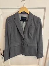 Banana Republic Women s Gray Wool Two Button Blazer Jacket Suit Separate Size 4