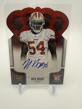 2013 Panini Crown Royale - Nick Moody #177 Red Die-Cut Crown Signatures /49 (AU,
