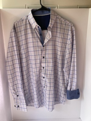 Men s Long Sleeve Construct Button Up Size M