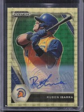 2021 Panini Prizm Draft Picks #PDP119 Ruben Ibarra Gold Vinyl Auto 1/1