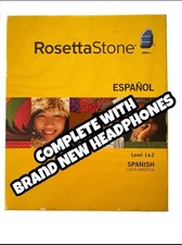 Rosetta Stone Spanish Levels 1 2 Latin America Version 3 Espa ol Headphone
