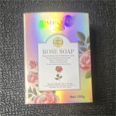 Simply Bella Rose Hand Made Face Soap 100g Moisturizing All Skin Types