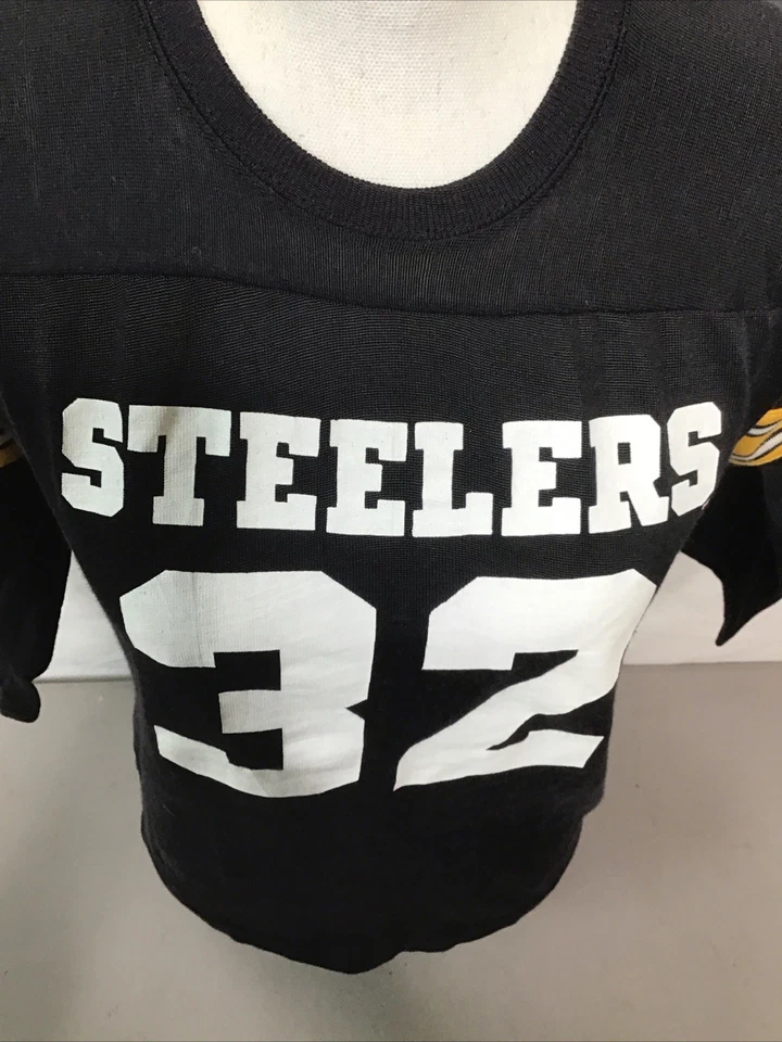 Camiseta deportiva vintage #32 Franco Harris Rawlings Pittsburgh Steelers juvenil grande Foto 4 de 4