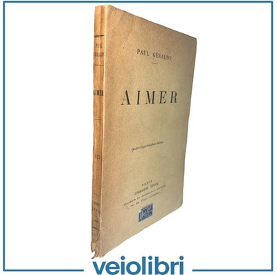 Paul Géraldy LIEBEN Stück in drei Akten 1921 Buchhandlung Lager Book Teatro