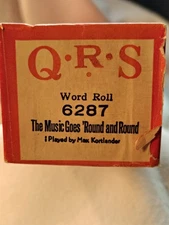 QRS Word Roll - 6287 The Music Goes 'Round & Round - Foxtrot by Max Kortlander