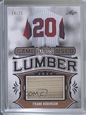 2020 Leaf Lumber Kings Game Used Lumber 14/25 Frank Robinson #GUL-19 HOF im4