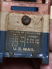 US MAIL Vintage Coin Bank. Classic Red White Blue Bank   Great Shape  — photo 1