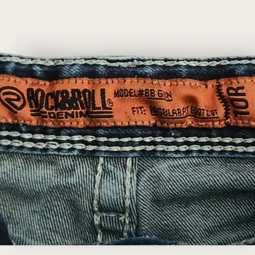Rock&Roll Cowgirl Jeans Girls Sz 10R Blue Embroidered Pocket Bootcut Denim - Picture 5 of 8