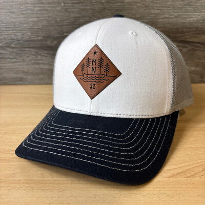 Minnesota Hat Cap Snapback Gray Blue Canoe Logo Patch One Size Adjustable