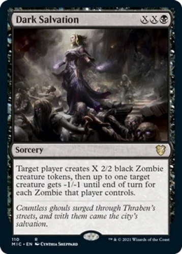 x1 Dark Salvation R MTG Commander Innistrad: Midnight Hunt M/NM, English