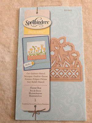 New Spellbinders D-Lites Die ~ Flower Box 1 Templates ~ S2-025