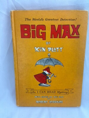 Vintage HTF Big Max by Kin Platt (1965 Hardcover I Can Read Mystery) 1st Edition