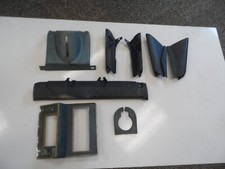 69 1969 Ford Mustang Mercury Cougar Dash Column  Radio Trim Set Of 8 Blue