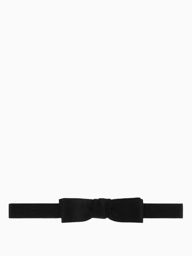 NWT GUCCI SILK BOW TIE BLACK 722316 - Picture 2 of 11