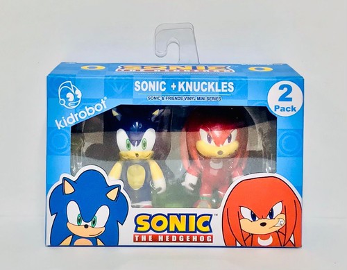 Kidrobot Sonic the Hedgehog & Friends Vinyl Mini Series Sonic + Knuckles 2-Pack