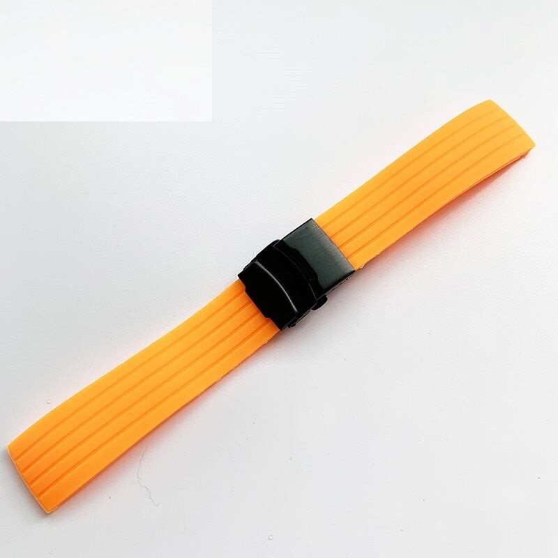 Silicone Rubber Sport Strap Folding Buckle Waterproof Replacement Band 18mm 20mm eBay