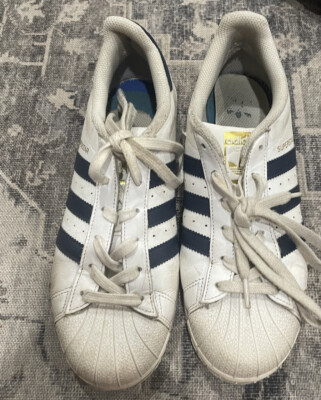 ADIDAS SUPERSTAR SNEAKERS US Size MEN 7 - WHITE/NAVY