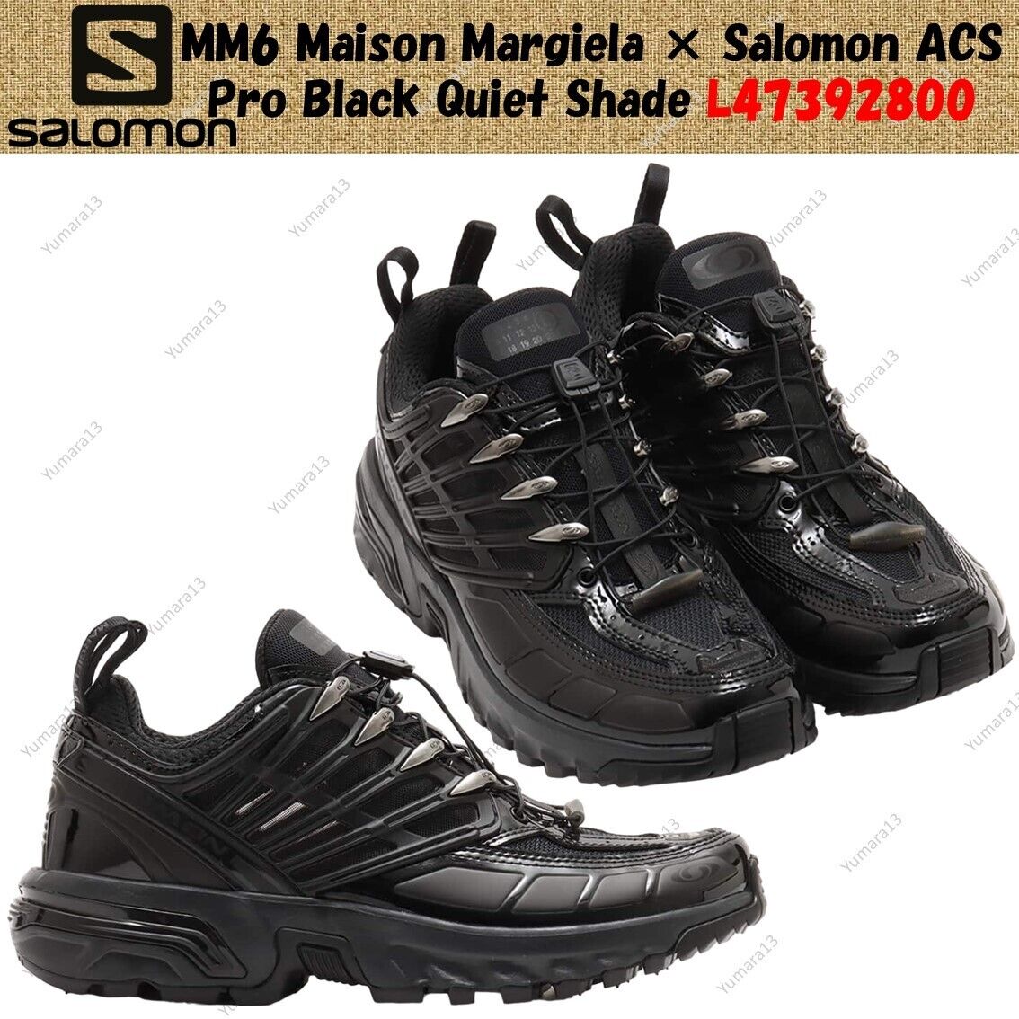 MM6 Maison Margiela × Salomon ACS Pro Black Quiet Shade MM6 Maison Margiela × Salomon ACS Pro Black Quiet Shade