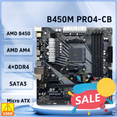 B450 B450M Motherboard B450M PRO4-CB Motherboard Socket AM4 Support Ryzen 5 New