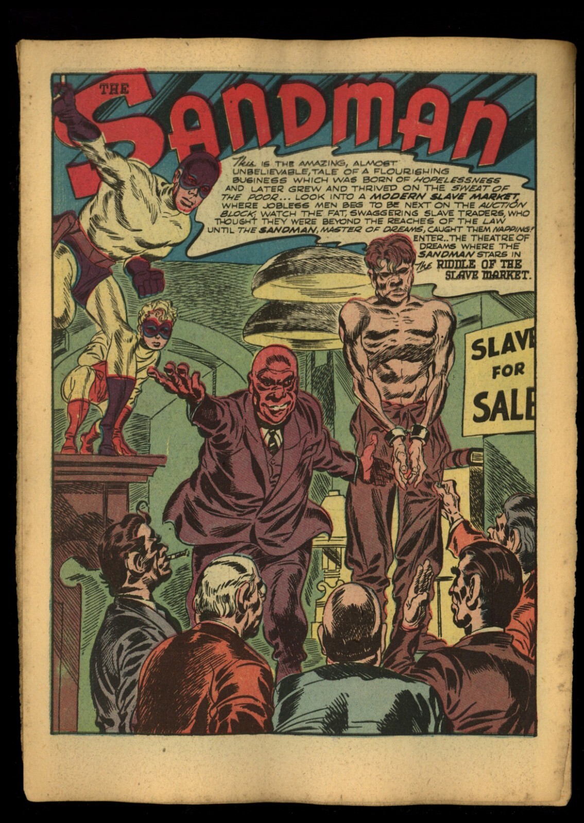 Adventure 72 - 1st Simon & Kirby Sandman story tear sheets - 10 pages - 1942