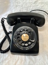 Bell System Phone 60  s Western Electric C/D 500 Black Rotary Dial Phone Vintage