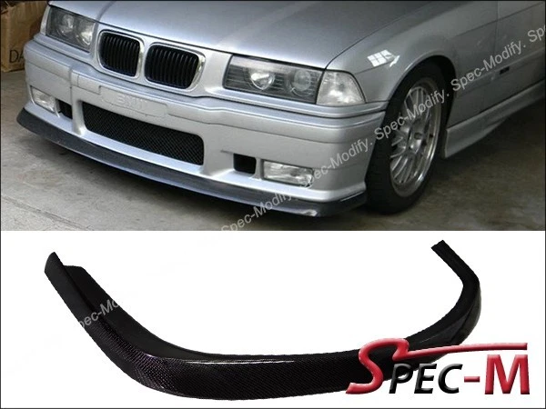 Parachoques delantero tipo A de fibra de carbono CF BMW M3 1992-1998 E36 M3 cupé Foto 3 de 3