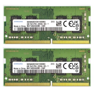 Samsung 8GB (2X4GB) DDR4 3200MHz PC4-25600 SODIMM Memory Ram