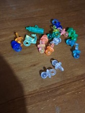 SET GIOCHI ANNI 70/80 , CIONDOLI COLORATI CIUCCIO DELFINO,  ACCESSORI BARBIE 