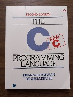 C Programming Language by Brian Kernighan and Dennis Ritchie (1988, Trade...