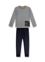 Jungen Schlafanzug Ego , Grau -Dunkelgrau V. Sanetta Gr. 164
