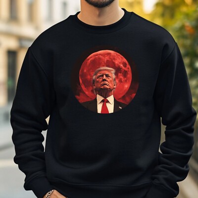 Trump Roter Mond Sweatshirt Kuschelig und Perfekt für jeden Anlass S bis 4XL