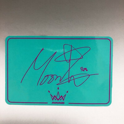 Mamamoo Moonbyul Official 5th Mini Album Purple Photocard
