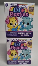 Lot of 2~ LIL BESTIES Care Bears Surprise Micro Play Cubby & 2 Mini Figures 