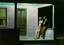 Summer Evening : Edward Hopper : 1947 : Archival Quality Art Print 13"X19"